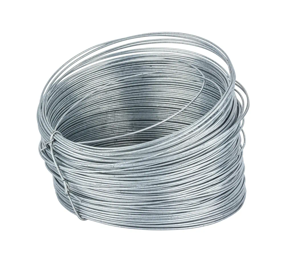 coil thin steel galvanized wire isolated white