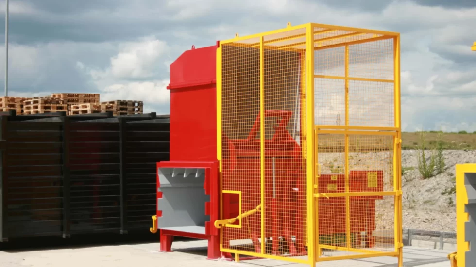 Static commercial waste compactor